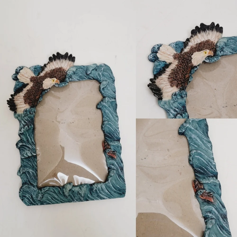 eagle and fish 3D pictures frames, ocean 3D 4